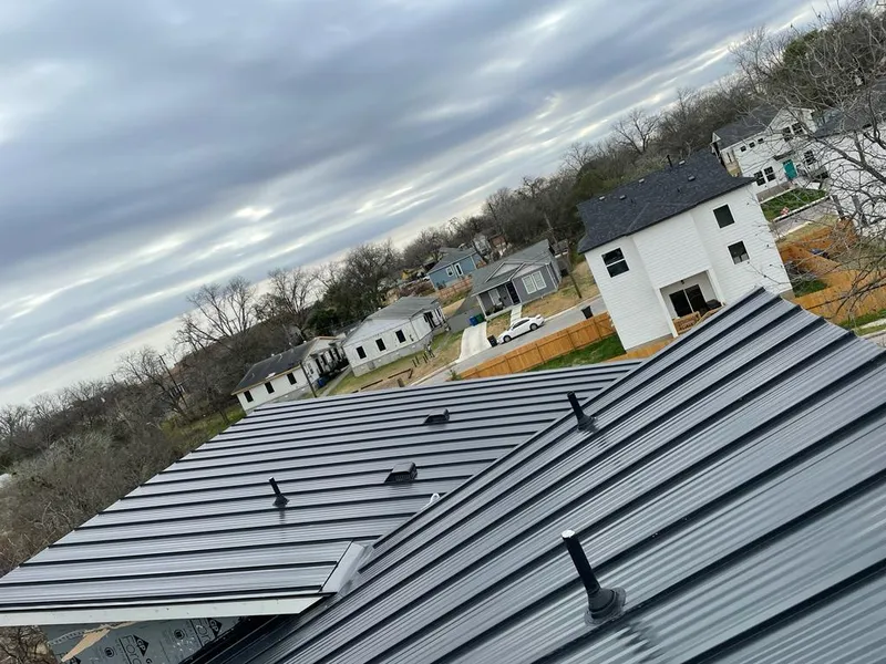 Standing seam metal roof panels with vents for Skylight Repair in West Allis